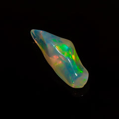 Stunning Top Grade Quality 100% Natural Welo Fire White Ethiopian Opal Polished Rough Gemstone For Making Jewelry 15X5X4 MM 1.5 Cts. KR08-70 Sunkarton