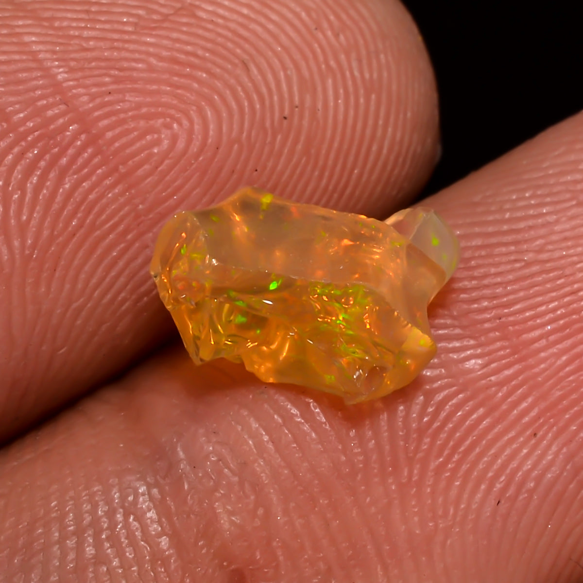 Wonderful Top Grade Quality 100% Natural Welo Fire Brown Ethiopian Opal Polished Rough Gemstone For Making Jewelry 9X8X6 MM 1.5 Cts. KR08-75 Sunkarton