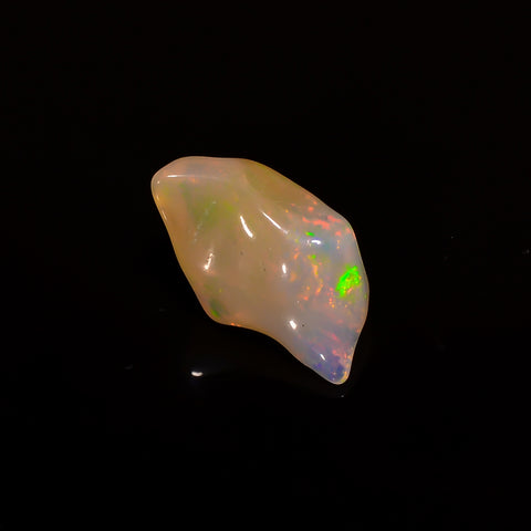 Attractive Top Grade Quality 100% Natural Welo Fire White Ethiopian Opal Polished Rough Gemstone For Making Jewelry 15X8X7MM 3.5 Cts KR08-77 Sunkarton