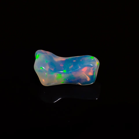 Excellent Top Grade Quality 100% Natural Welo Fire White Ethiopian Opal Polished Rough Gemstone For Making Jewelry 14X8X6 MM 3 Cts. KR08-7 Sunkarton