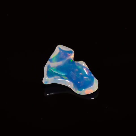 Excellent Top Grade Quality 100% Natural Welo Fire White Ethiopian Opal Polished Rough Gemstone For Making Jewelry 19X12X3MM 2.5 Cts KR08-82 Sunkarton