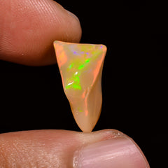 Exclusive Top Grade Quality 100% Natural Welo Fire Brown Ethiopian Opal Polished Rough Gemstone For Making Jewelry 16X8X7 MM 3 Cts. KR08-83 Sunkarton