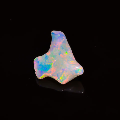 Elegant Top Grade Quality 100% Natural Welo Fire White Ethiopian Opal Polished Rough Gemstone For Making Jewelry 17X12X6 MM 4.5 Cts. KR08-84 Sunkarton