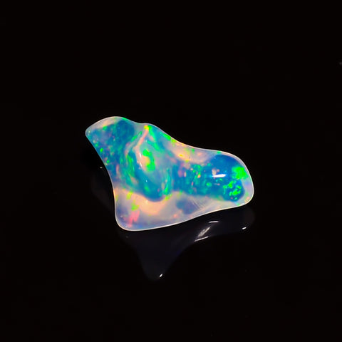 Fabulous Top Grade Quality 100% Natural Welo Fire White Ethiopian Opal Polished Rough Gemstone For Making Jewelry 11X5X4 MM 1 Cts. KR08-85 Sunkarton