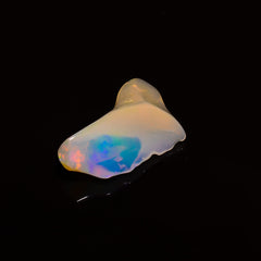 Gorgeous Top Grade Quality 100% Natural Welo Fire White Ethiopian Opal Polished Rough Gemstone For Making Jewelry 14X10X5 MM 2.5 Cts KR08-87 Sunkarton