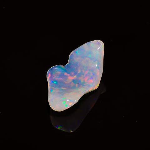 Immaculate Top Grade Quality 100% Natural Welo Fire White Ethiopian Opal Polished Rough Gemstone For Making Jewelry 19X11X5MM 3.5 Cts KR0888 Sunkarton