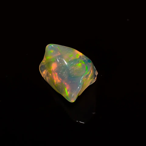 Incredible Top Grade Quality 100% Natural Welo Fire White Ethiopian Opal Polished Rough Gemstone For Making Jewelry 8X6X5 MM 1.5 Cts KR08-89 Sunkarton