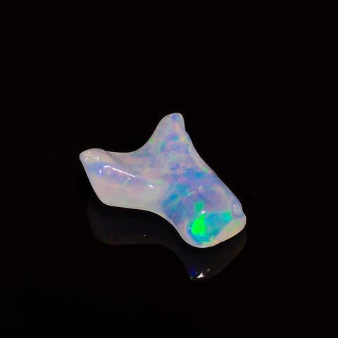 Mind Blowing A One Quality 100% Natural Welo Fire White Ethiopian Opal Polished Rough Gemstone For Making Jewelry 15X12X5 MM 3.5 Cts KR08-91 Sunkarton