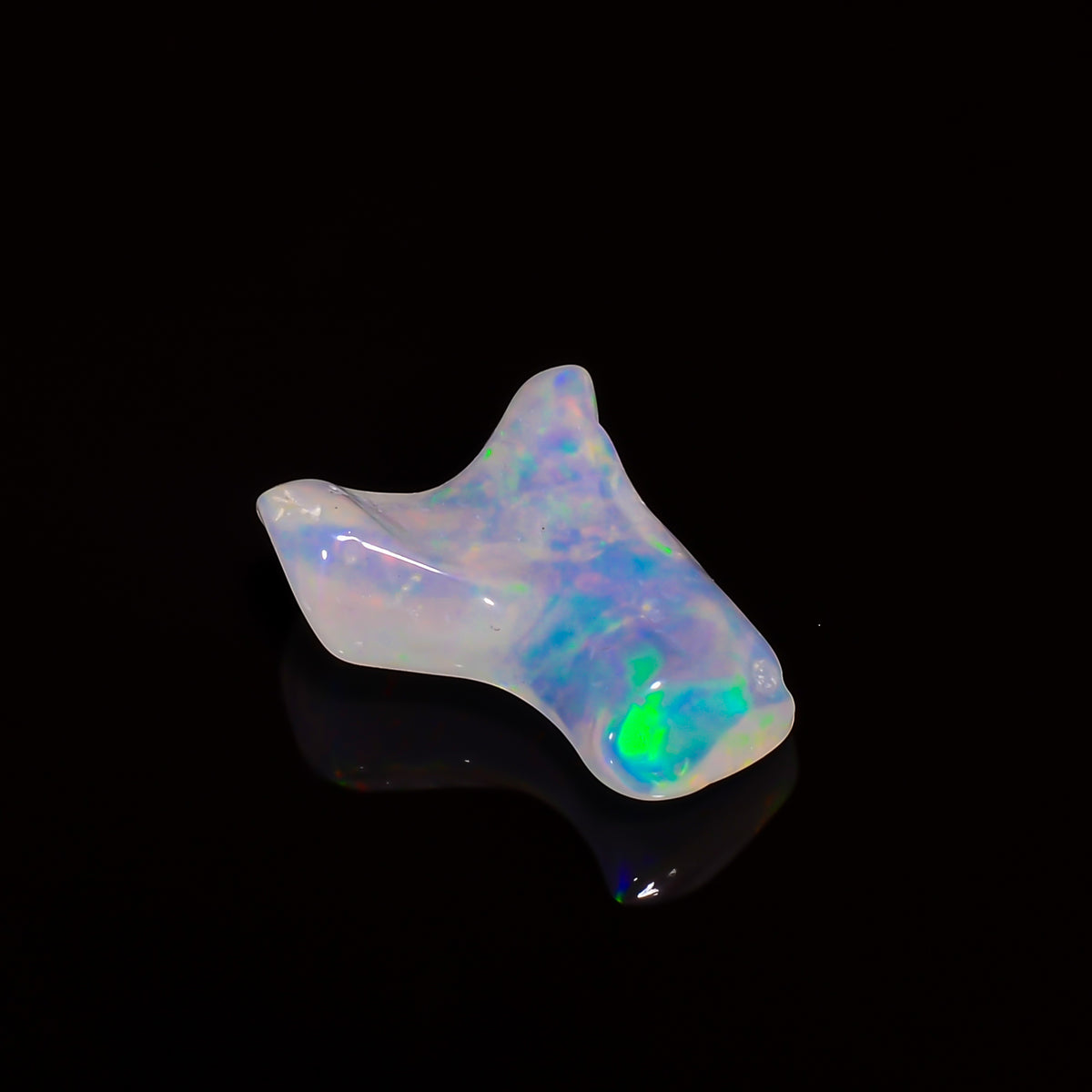 Mind Blowing A One Quality 100% Natural Welo Fire White Ethiopian Opal Polished Rough Gemstone For Making Jewelry 15X12X5 MM 3.5 Cts KR08-91 Sunkarton