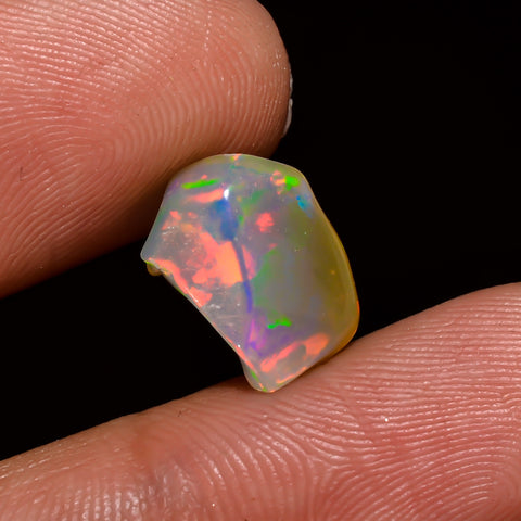 Superb Top Grade Quality 100% Natural Welo Fire Brown Ethiopian Opal Polished Rough Gemstone For Making Jewelry 11X8X4 MM 2.5 Cts. KR08-94 Sunkarton