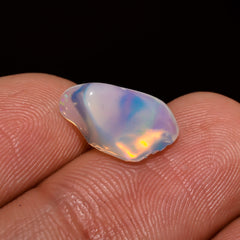 Terrific Top Grade Quality 100% Natural Welo Fire White Ethiopian Opal Polished Rough Gemstone For Making Jewelry 12X7X5 MM 1.5 Cts. KR08-98 Sunkarton