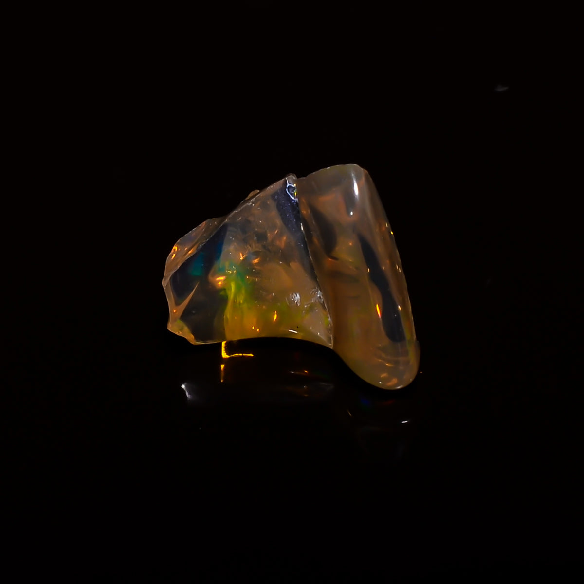 Unique Top Grade Quality 100% Natural Welo Fire Brown Ethiopian Opal Polished Rough Gemstone For Making Jewelry 10X9X4 MM 1.5 Cts. KR08-99 Sunkarton