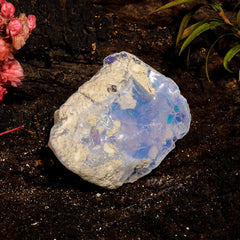 Fabulous Top Grade Quality 100% Natural Welo Fire White Ethiopian Opal Rough Loose Gemstone For Making Jewelry 22X18X10 MM 17.5 Cts. KR12-10 Sunkarton