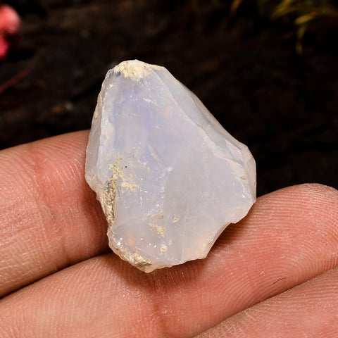 Marvellous Top Grade Quality 100% Natural Welo Fire White Ethiopian Opal Rough Loose Gemstone For Making Jewelry 23X18X12 MM 18 Cts. KR12-15 Sunkarton