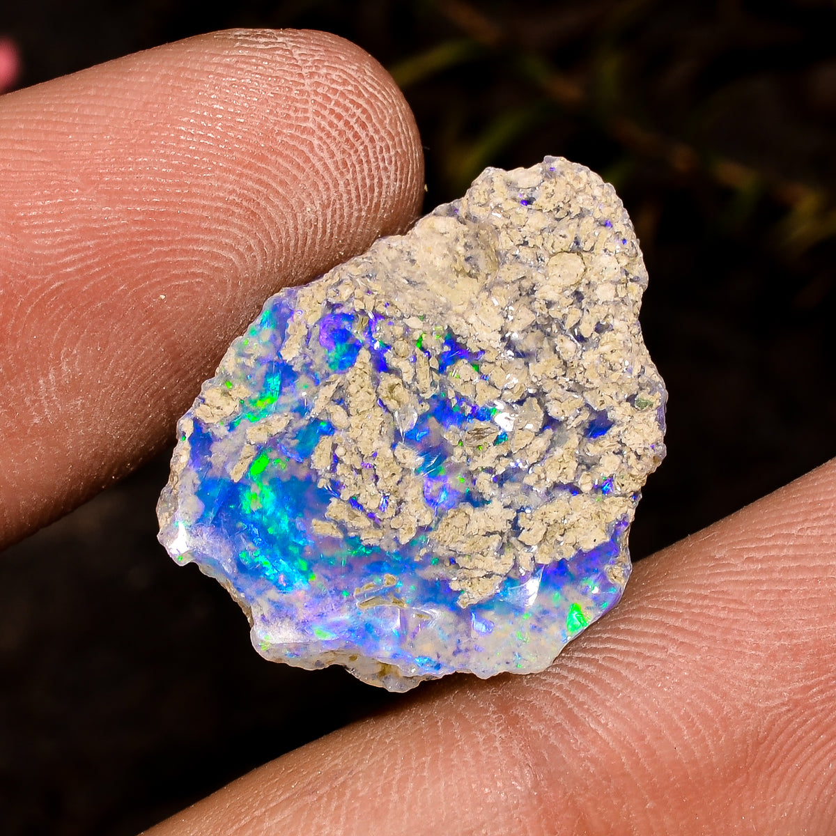 Amazing Top Grade Quality 100% Natural Welo Fire White Ethiopian Opal Rough Loose Gemstone For Making Jewelry 22X17X8 MM 10 Cts. KR12-26 Sunkarton