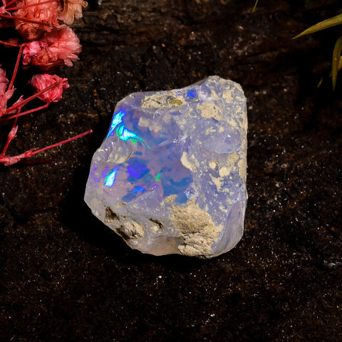 Attractive Top Grade Quality 100% Natural Welo Fire White Ethiopian Opal Rough Loose Gemstone For Making Jewelry 23X16X12MM 18.5 Cts KR12-27 Sunkarton