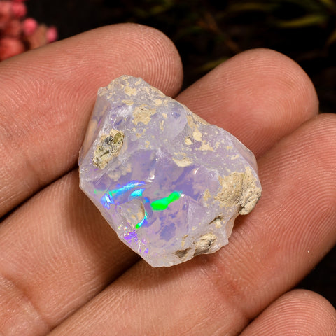 Attractive Top Grade Quality 100% Natural Welo Fire White Ethiopian Opal Rough Loose Gemstone For Making Jewelry 23X16X12MM 18.5 Cts KR12-27 Sunkarton