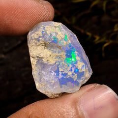 Attractive Top Grade Quality 100% Natural Welo Fire White Ethiopian Opal Rough Loose Gemstone For Making Jewelry 23X16X12MM 18.5 Cts KR12-27 Sunkarton