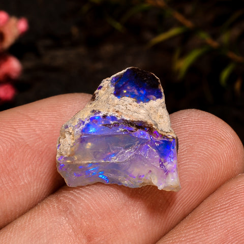 Excellent Top Grade Quality 100% Natural Welo Fire White Ethiopian Opal Rough Loose Gemstone For Making Jewelry 21X18X11 MM 12 Cts. KR12-32 Sunkarton
