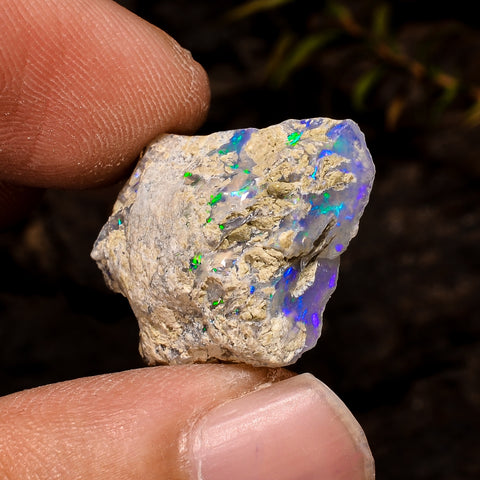 Exclusive Top Grade Quality 100% Natural Welo Fire White Ethiopian Opal Rough Loose Gemstone For Making Jewelry 19X16X10 MM 13.5 Cts KR12-33 Sunkarton