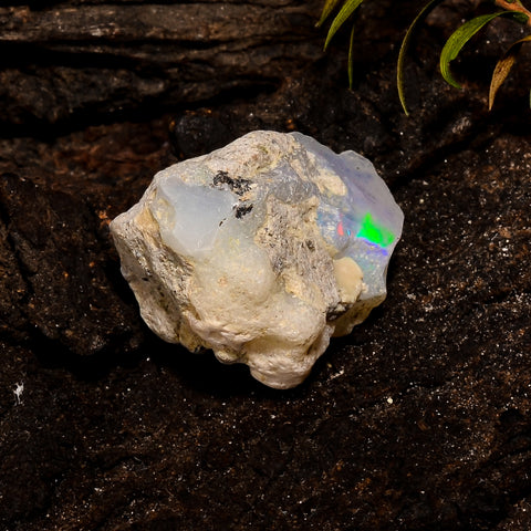 Fabulous Top Grade Quality 100% Natural Welo Fire White Ethiopian Opal Rough Loose Gemstone For Making Jewelry 19X15X13 MM 15 Cts. KR12-35 Sunkarton
