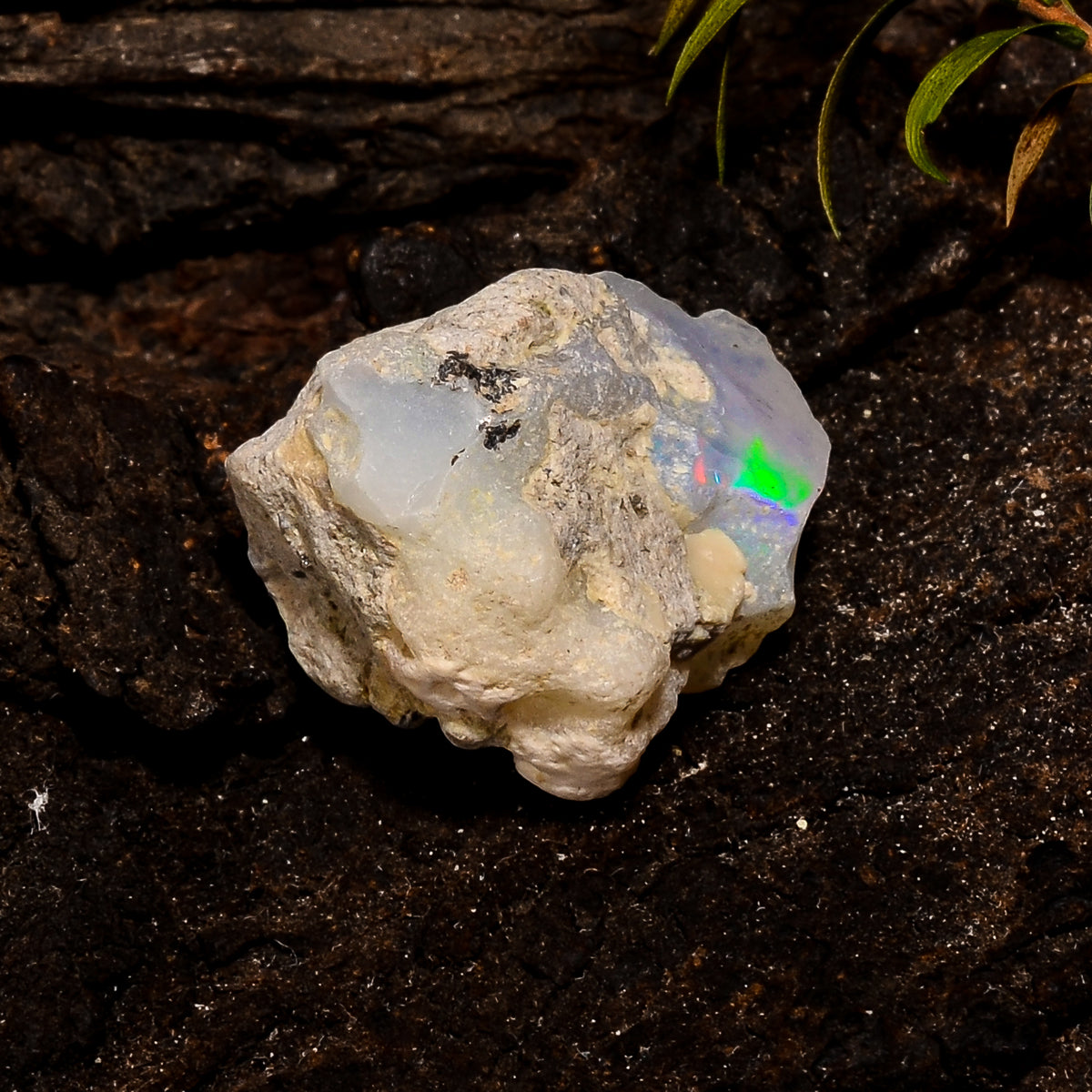 Fabulous Top Grade Quality 100% Natural Welo Fire White Ethiopian Opal Rough Loose Gemstone For Making Jewelry 19X15X13 MM 15 Cts. KR12-35 Sunkarton