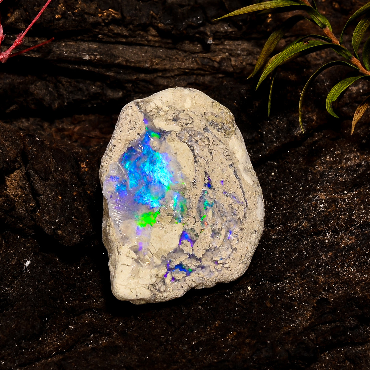 Immaculate Top Grade Quality 100% Natural Welo Fire White Ethiopian Opal Rough Loose Gemstone For Making Jewelry 26X19X10 MM 18 Cts. KR12-38 Sunkarton