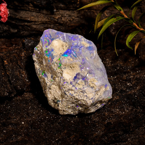 Marvellous Top Grade Quality 100% Natural Welo Fire White Ethiopian Opal Rough Loose Gemstone For Making Jewelry 25X19X16 MM 28 Cts. KR12-40 Sunkarton
