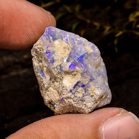 Marvellous Top Grade Quality 100% Natural Welo Fire White Ethiopian Opal Rough Loose Gemstone For Making Jewelry 25X19X16 MM 28 Cts. KR12-40 Sunkarton