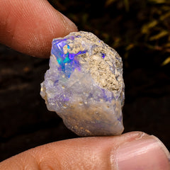 Marvellous Top Grade Quality 100% Natural Welo Fire White Ethiopian Opal Rough Loose Gemstone For Making Jewelry 25X19X16 MM 28 Cts. KR12-40 Sunkarton