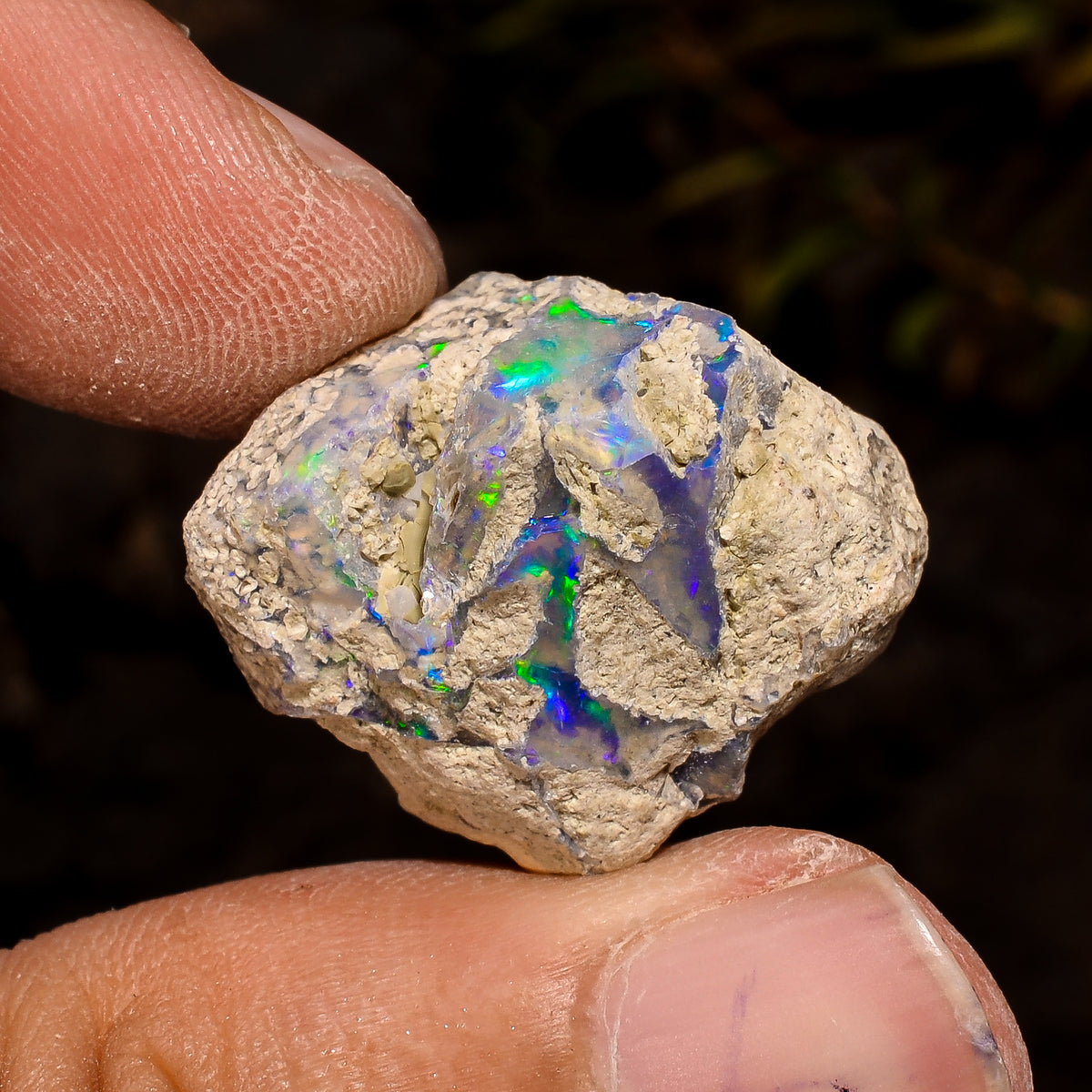Superb Top Grade Quality 100% Natural Welo Fire White Ethiopian Opal Rough Loose Gemstone For Making Jewelry 22X17X12 MM 17 Cts. KR12-44 Sunkarton