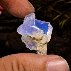 Unique Top Grade Quality 100% Natural Welo Fire White Ethiopian Opal Rough Loose Gemstone For Making Jewelry 23X18X7 MM 7.5 Cts. KR12-49 Sunkarton