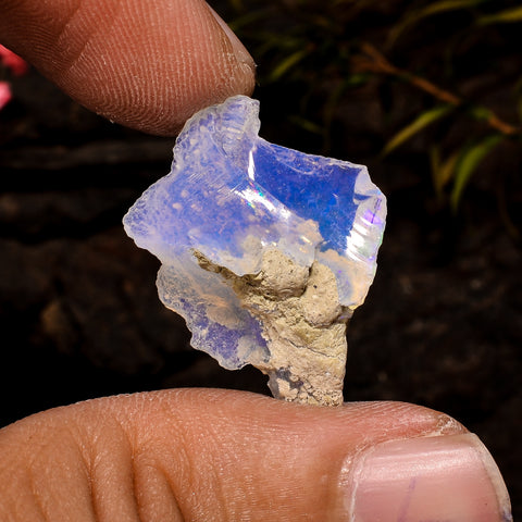 Unique Top Grade Quality 100% Natural Welo Fire White Ethiopian Opal Rough Loose Gemstone For Making Jewelry 23X18X7 MM 7.5 Cts. KR12-49 Sunkarton