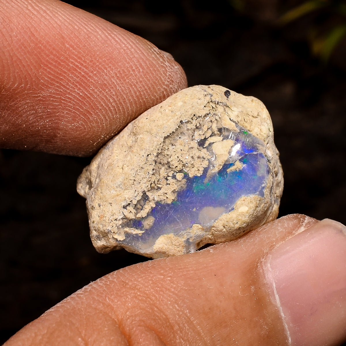 Attractive Top Grade Quality 100% Natural Welo Fire White Ethiopian Opal Rough Loose Gemstone For Making Jewelry 19X14X13 MM 17 Cts. KR12-52 Sunkarton