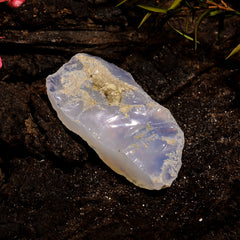Dazzling Top Grade Quality 100% Natural Welo Fire White Ethiopian Opal Rough Loose Gemstone For Making Jewelry 30X16X7 MM 13.5 Cts. KR12-56 Sunkarton