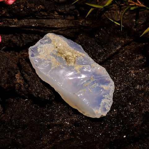 Dazzling Top Grade Quality 100% Natural Welo Fire White Ethiopian Opal Rough Loose Gemstone For Making Jewelry 30X16X7 MM 13.5 Cts. KR12-56 Sunkarton