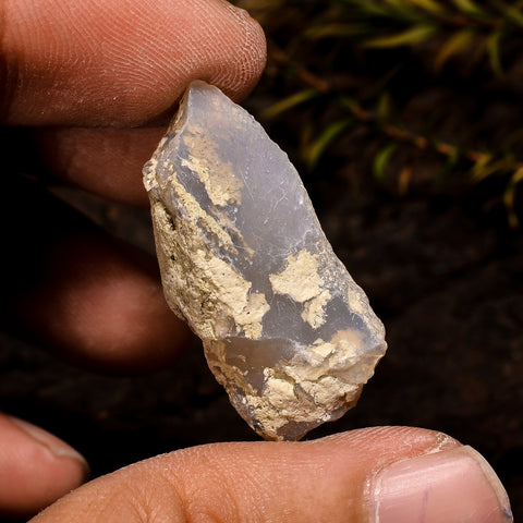 Elegant Top Grade Quality 100% Natural Welo Fire White Ethiopian Opal Rough Loose Gemstone For Making Jewelry 30X13X10 MM 19 Cts. KR12-59 Sunkarton