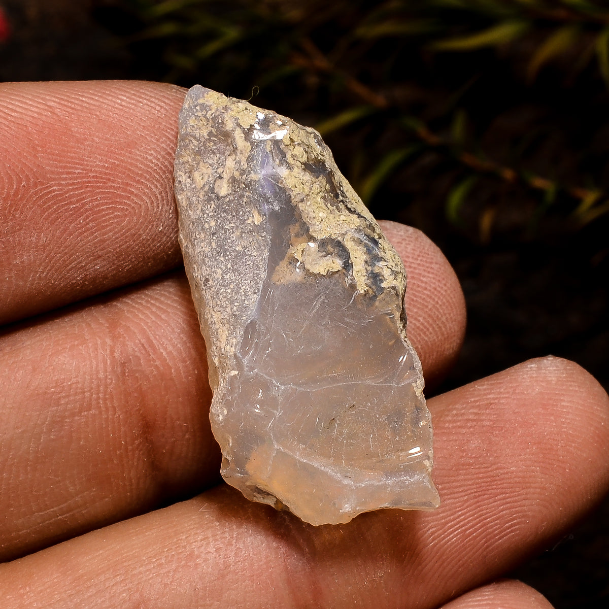 Elegant Top Grade Quality 100% Natural Welo Fire White Ethiopian Opal Rough Loose Gemstone For Making Jewelry 30X13X10 MM 19 Cts. KR12-59 Sunkarton