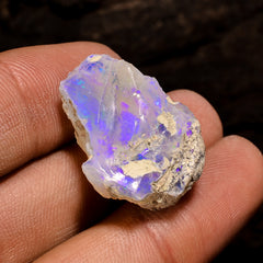 Fantastic Top Grade Quality 100% Natural Welo Fire White Ethiopian Opal Rough Loose Gemstone For Making Jewelry 23X16X13 MM 23 Cts. KR12-61 Sunkarton