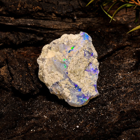 Gorgeous Top Grade Quality 100% Natural Welo Fire White Ethiopian Opal Rough Loose Gemstone For Making Jewelry 22X18X13 MM 16.5 Cts. KR12-62 Sunkarton