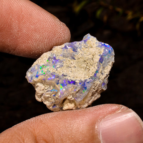 Gorgeous Top Grade Quality 100% Natural Welo Fire White Ethiopian Opal Rough Loose Gemstone For Making Jewelry 22X18X13 MM 16.5 Cts. KR12-62 Sunkarton