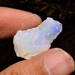 Incredible Top Grade Quality 100% Natural Welo Fire White Ethiopian Opal Rough Loose Gemstone For Making Jewelry 25X14X9 MM 13 Cts. KR12-64 Sunkarton