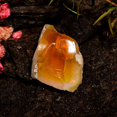 Outstanding Top Grade Quality 100% Natural Welo Fire Brown Ethiopian Opal Rough Loose Gemstone For Making Jewelry 23X17X11MM 18.5 Cts KR1267 Sunkarton