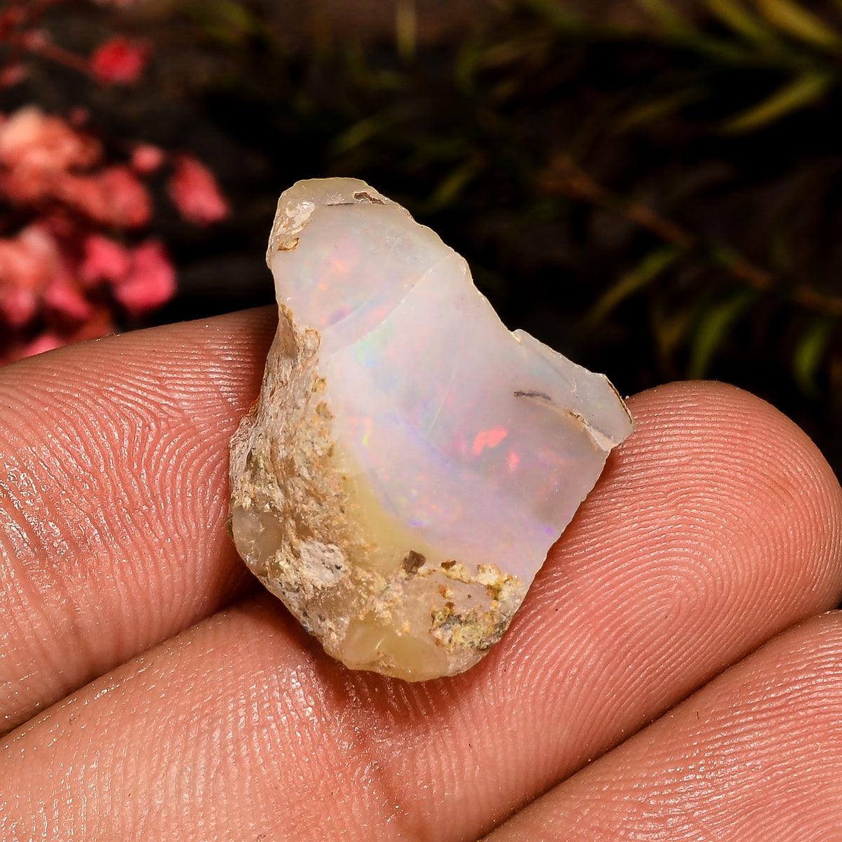 Outstanding Top Grade Quality 100% Natural Welo Fire Brown Ethiopian Opal Rough Loose Gemstone For Making Jewelry 23X17X11MM 18.5 Cts KR1267 Sunkarton