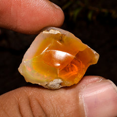 Outstanding Top Grade Quality 100% Natural Welo Fire Brown Ethiopian Opal Rough Loose Gemstone For Making Jewelry 23X17X11MM 18.5 Cts KR1267 Sunkarton