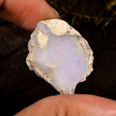 Supreme Top Grade Quality 100% Natural Welo Fire White Ethiopian Opal Rough Loose Gemstone For Making Jewelry 27X20X10 MM 18.5 Cts. KR12-71 Sunkarton