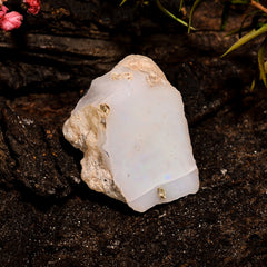 Unique Top Grade Quality 100% Natural Welo Fire White Ethiopian Opal Rough Loose Gemstone For Making Jewelry 21X14X11 MM 15 Cts. KR12-74 Sunkarton