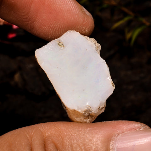 Unique Top Grade Quality 100% Natural Welo Fire White Ethiopian Opal Rough Loose Gemstone For Making Jewelry 21X14X11 MM 15 Cts. KR12-74 Sunkarton