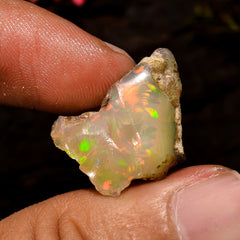 Awesome Top Grade Quality 100% Natural Welo Fire Brown Ethiopian Opal Rough Loose Gemstone For Making Jewelry 21X18X13 MM 13.5 Cts. KR12-78 Sunkarton