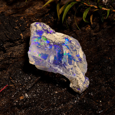 Excellent Top Grade Quality 100% Natural Welo Fire White Ethiopian Opal Rough Loose Gemstone For Making Jewelry 30X16X10 MM 20 Cts. KR12-7 Sunkarton